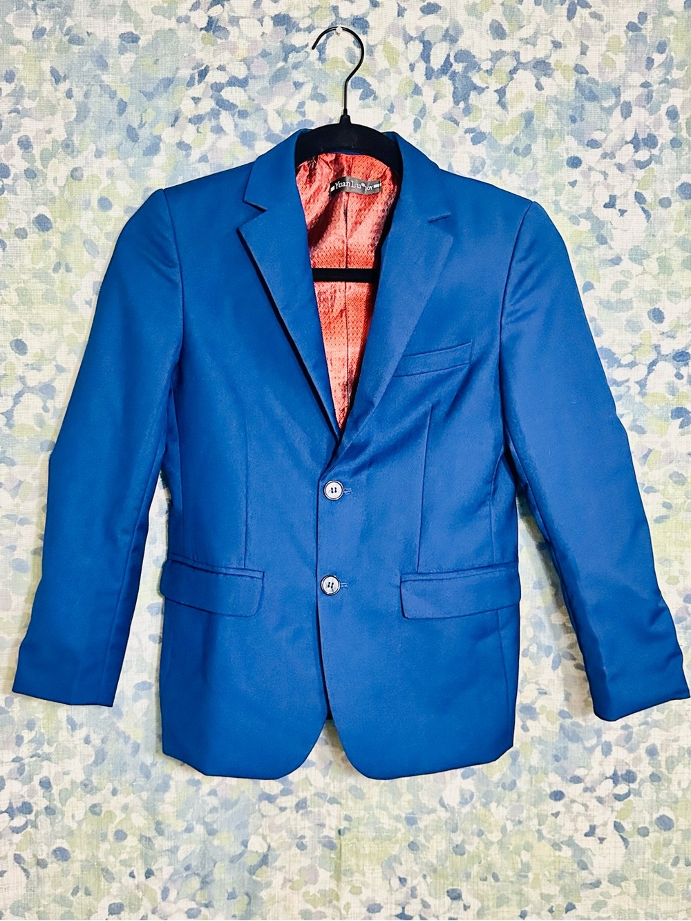 YuanLu Joy Boys Royal Blue Suit Jacket Blazer Formal Wedding Party Size Medium